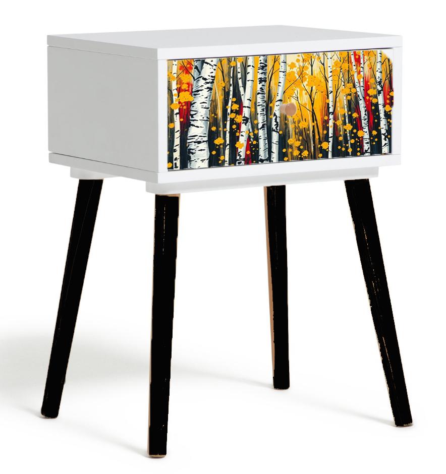 Nature-Inspired Bedside Table with Custom Color and Design Options, Choose Your Legs for a Unique Bedroom Transformation