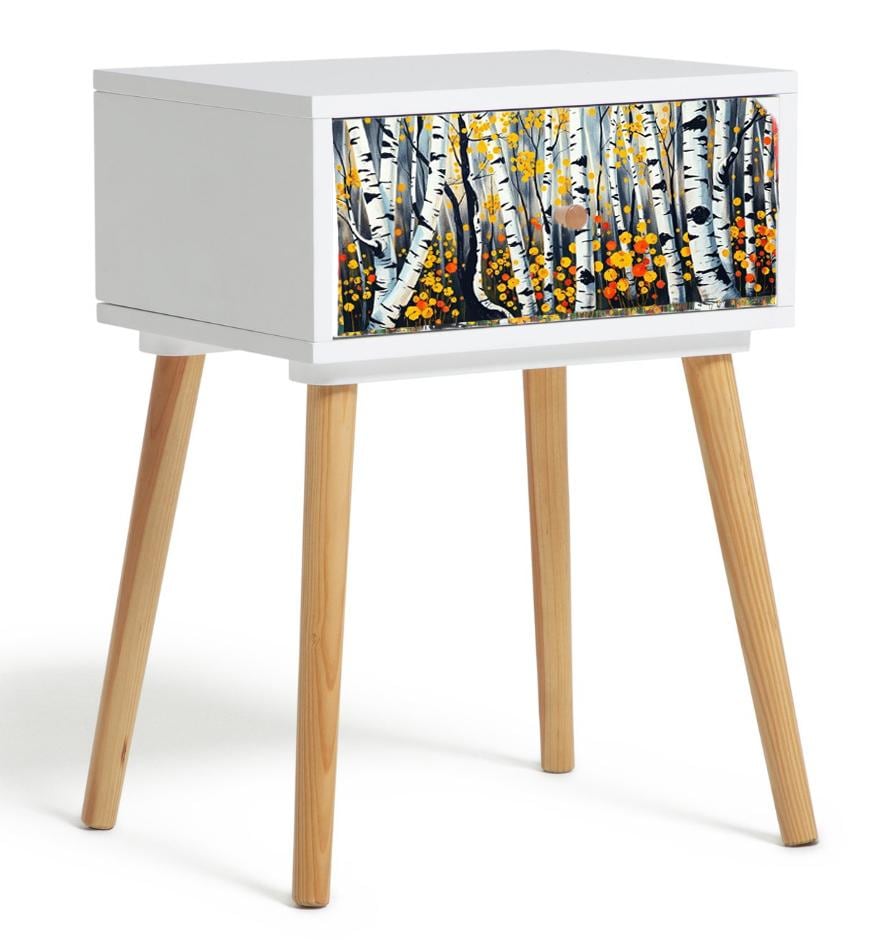 Nature-Inspired Bedside Table with Custom Color and Design Options, Choose Your Legs for a Unique Bedroom Transformation