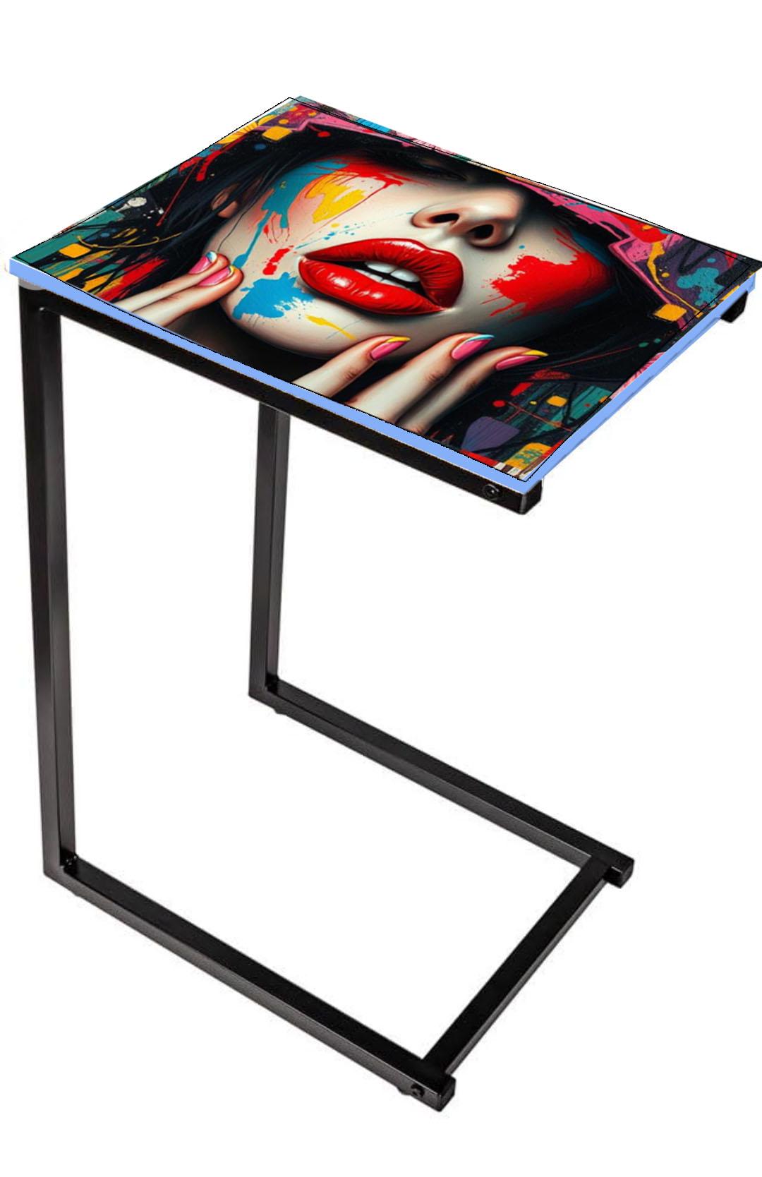 Customizable Industrial Steel Frame Bedside Table for Retro Home Decor