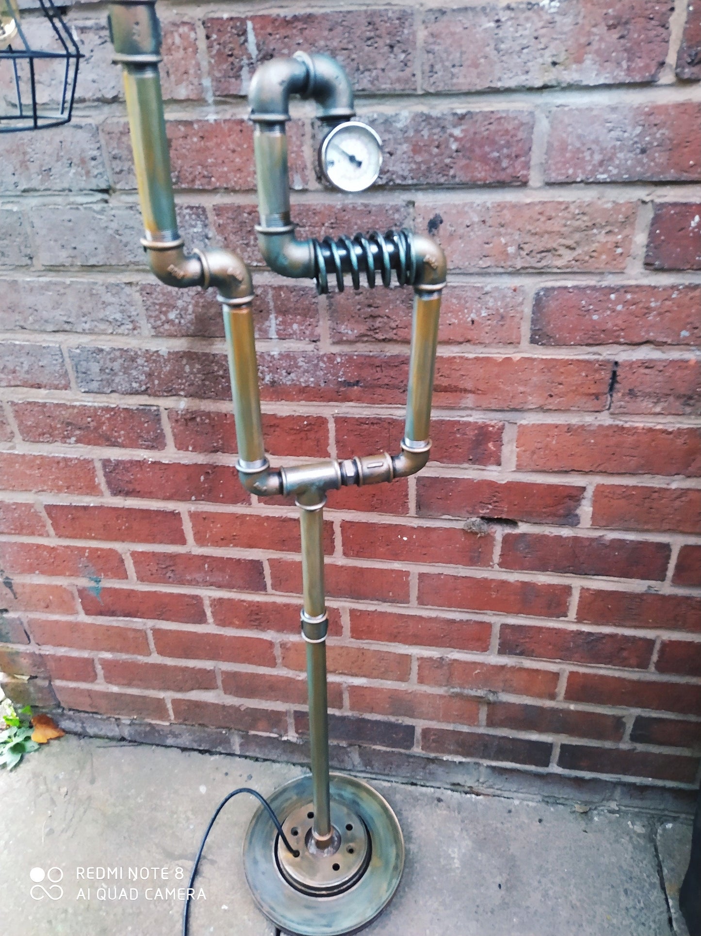 industrial steampunk vintage floor lamp with cages lamshade