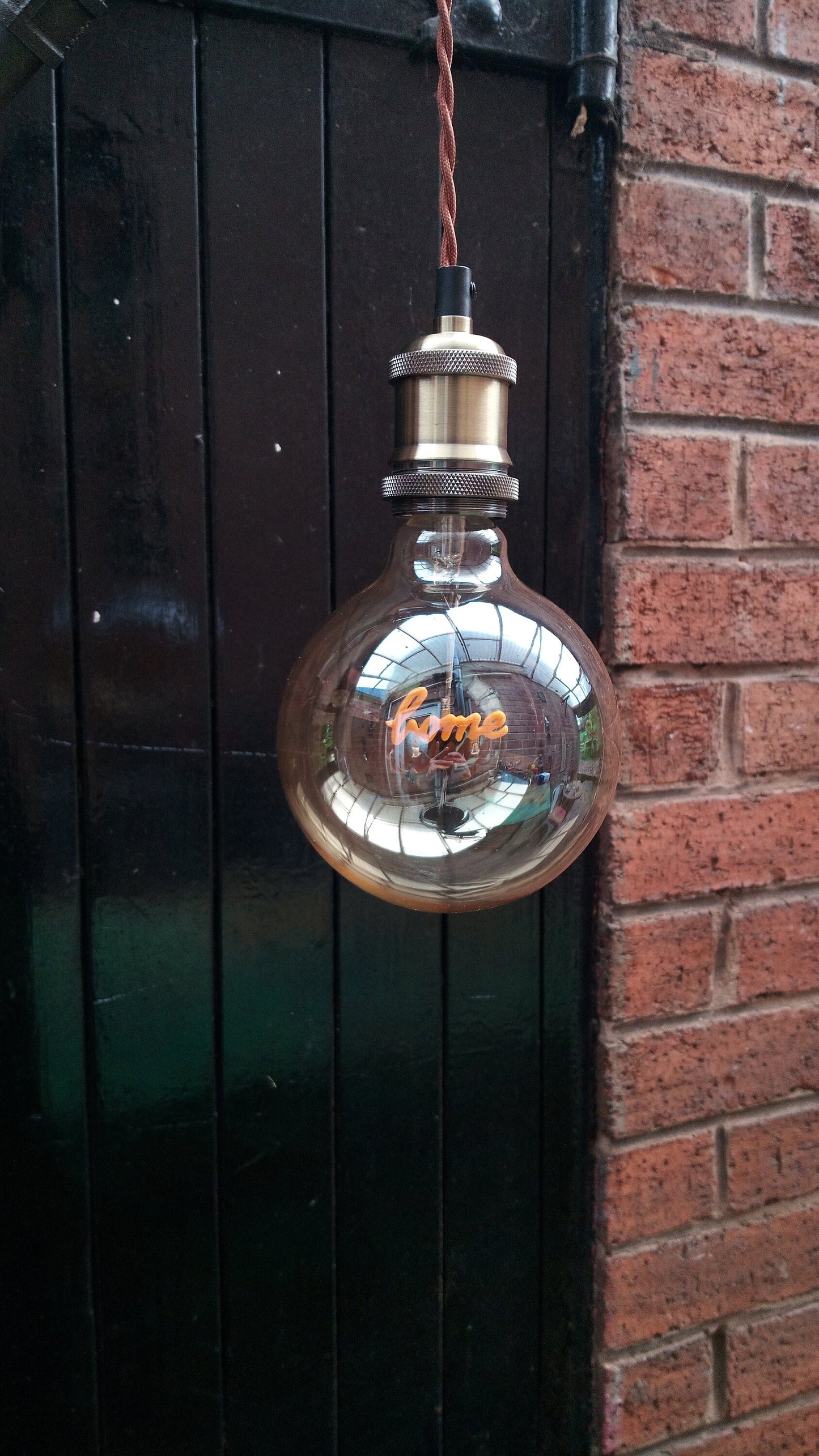 Steampunk Vintage Industrial Pipe Floor Lamp with Retro Bulb and Custom Name Option