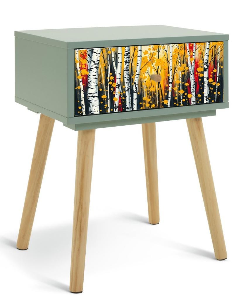 Retro Bedside Table with Custom Color, Design, and Leg Options - Perfect Addition for Any Home, Transform Your Bedroom