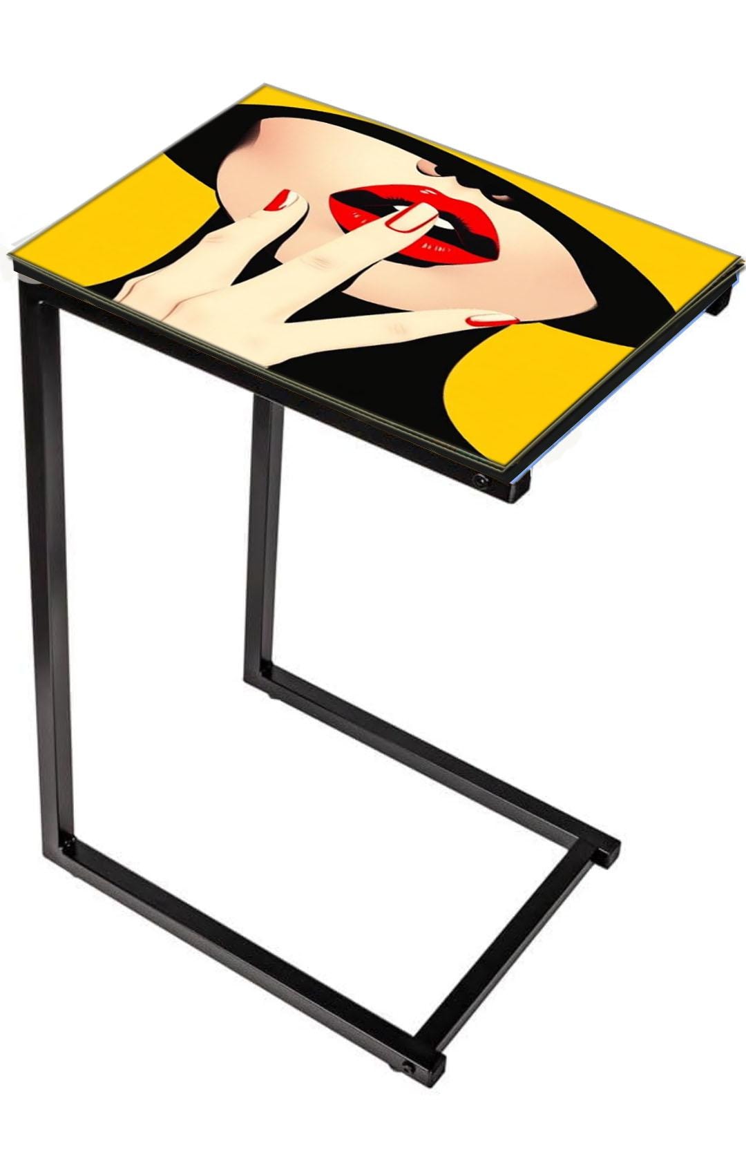 Customizable Industrial Steel Frame Bedside Table for Retro Home Decor