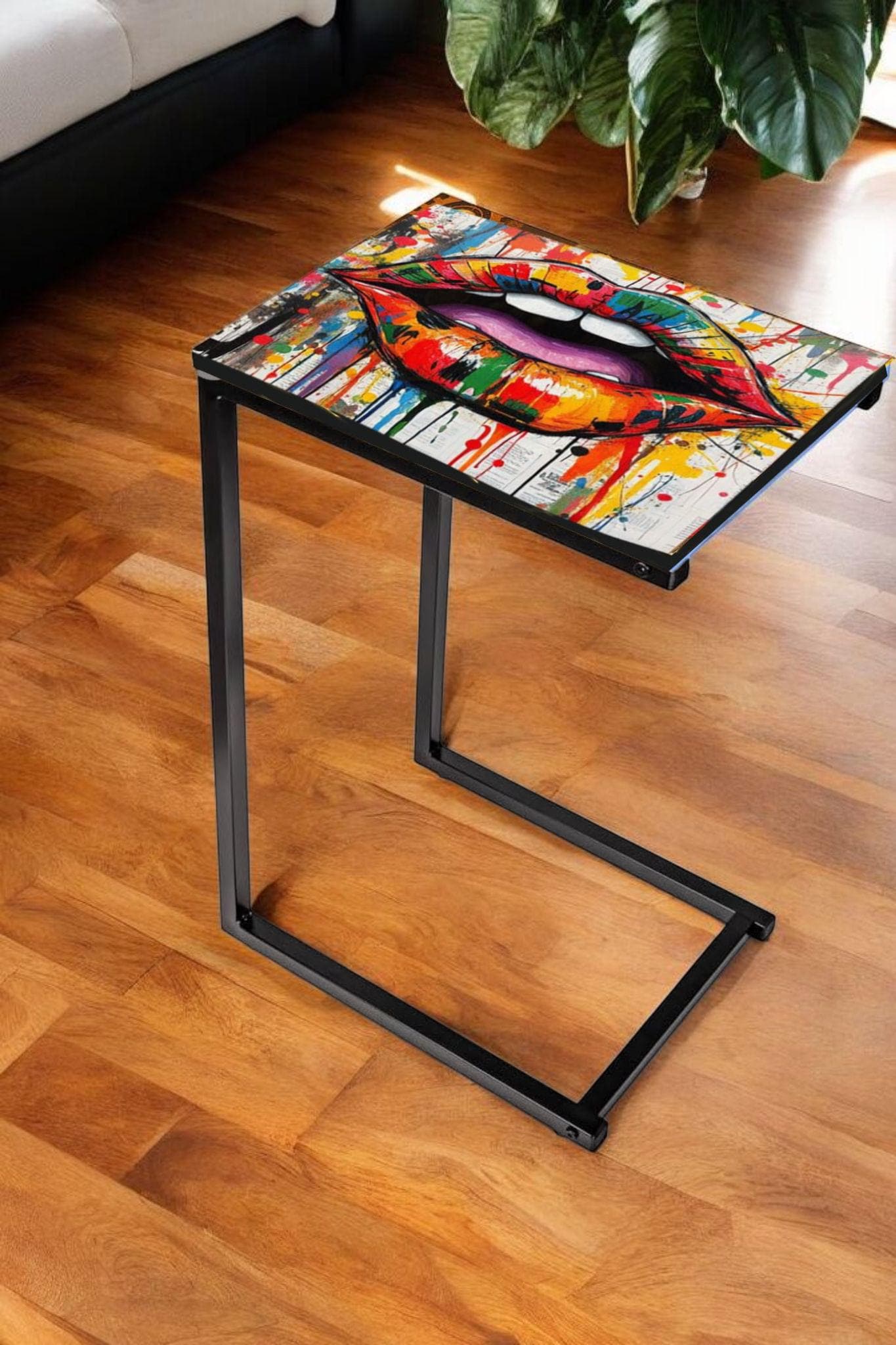 Industrial Bedside Table - Retro Design of Your Choice - Sturdy Steel Frame - Perfect Home Addition