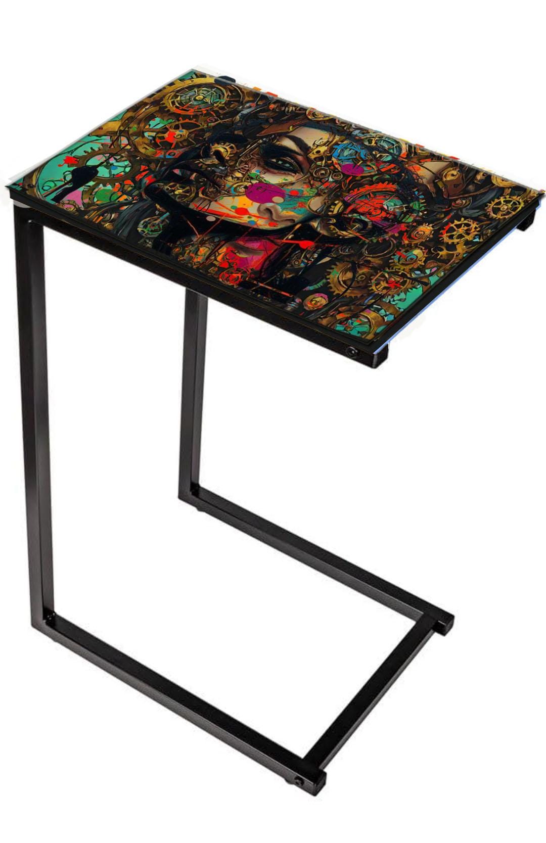 Industrial Bedside Table - Retro Design of Your Choice - Sturdy Steel Frame - Perfect Home Addition