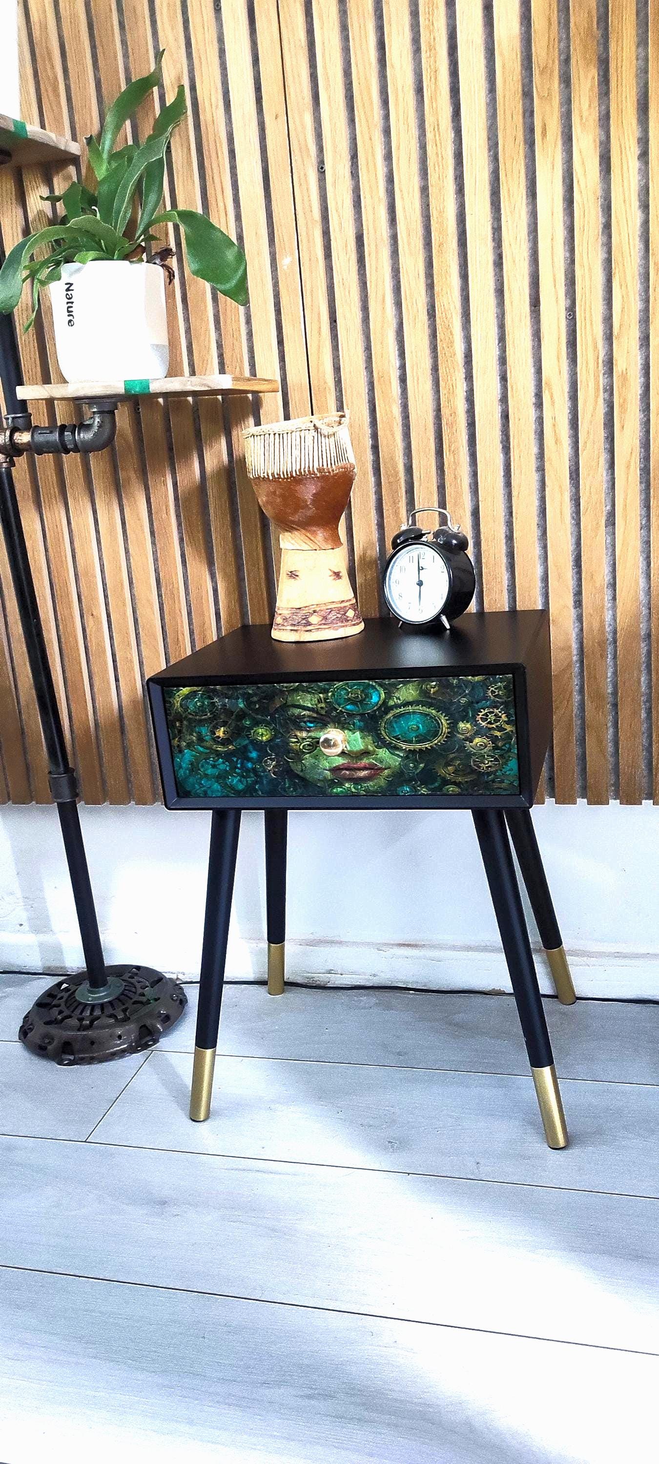 Retro Bedside Table- Transform Your Bedroom - Choice of Colour - Unique Home Decor