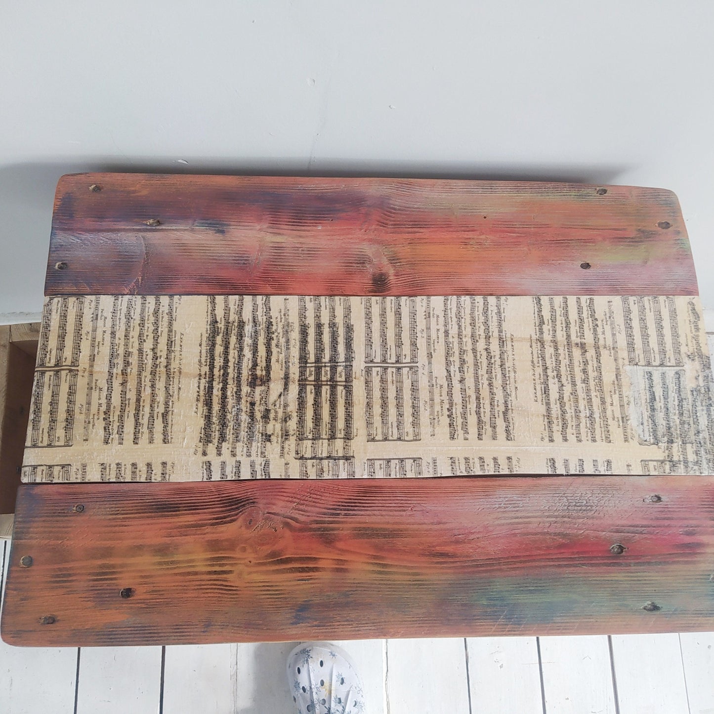 Steampunk industrial coffee table, side table.