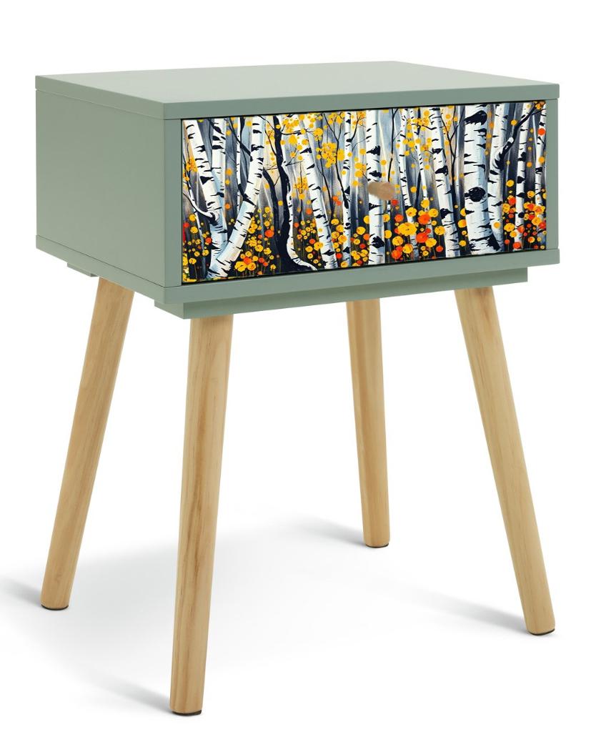 Retro Bedside Table with Custom Color, Design, and Leg Options - Perfect Addition for Any Home, Transform Your Bedroom