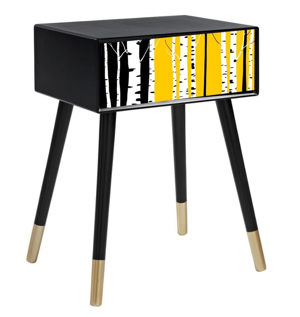 Custom Retro Bedside Table - Personalized Colour, Design, - Transform Your Bedroom Décor!