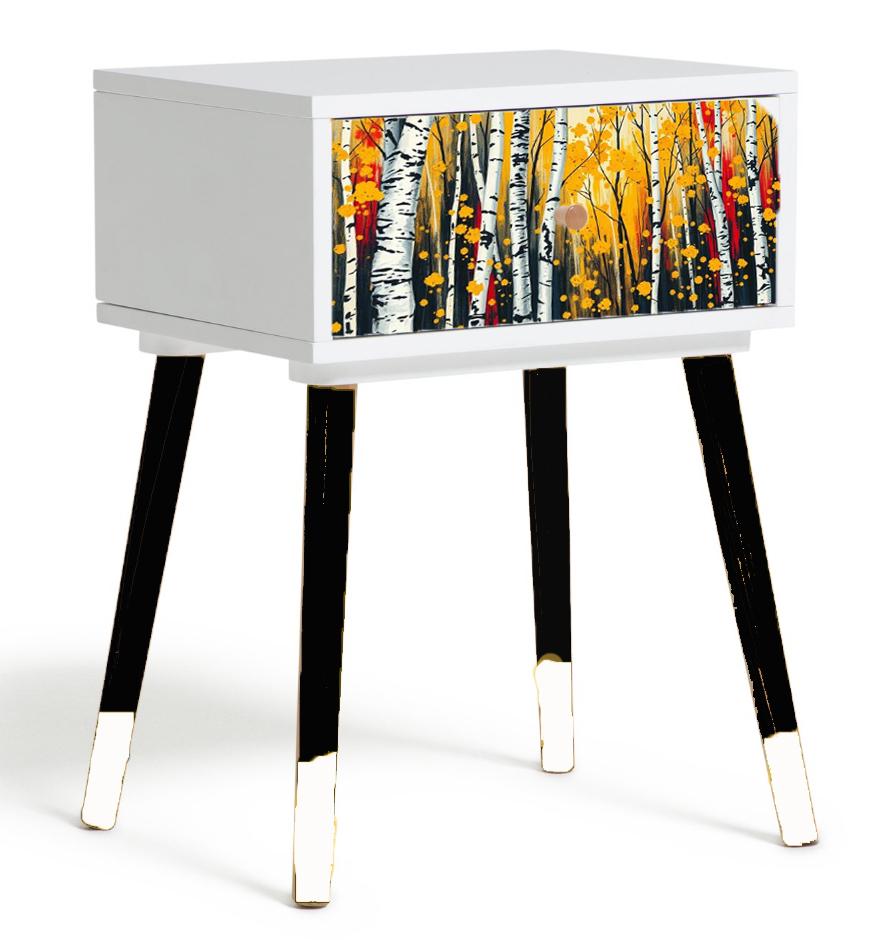 Custom Retro Bedside Table - Choose Your Color, Design & Legs - Transform Your Bedroom - Handcrafted Home Decor