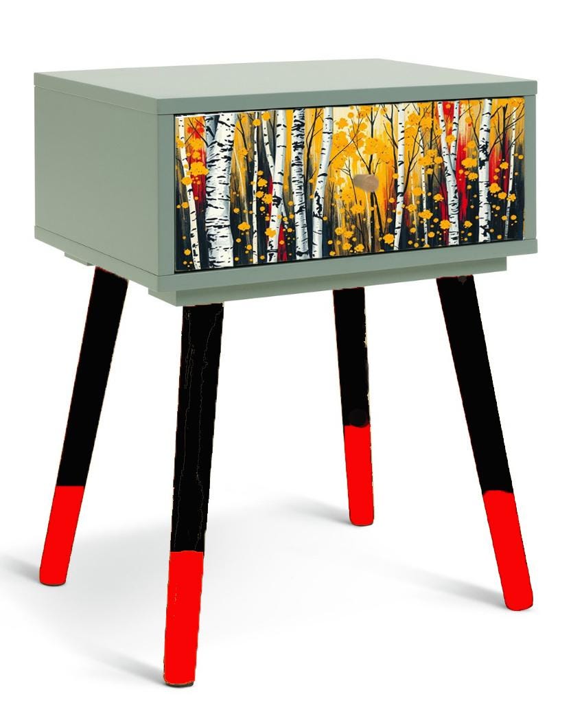 Custom Retro Bedside Table - Choose Your Color, Design & Legs - Transform Your Bedroom - Handcrafted Home Decor
