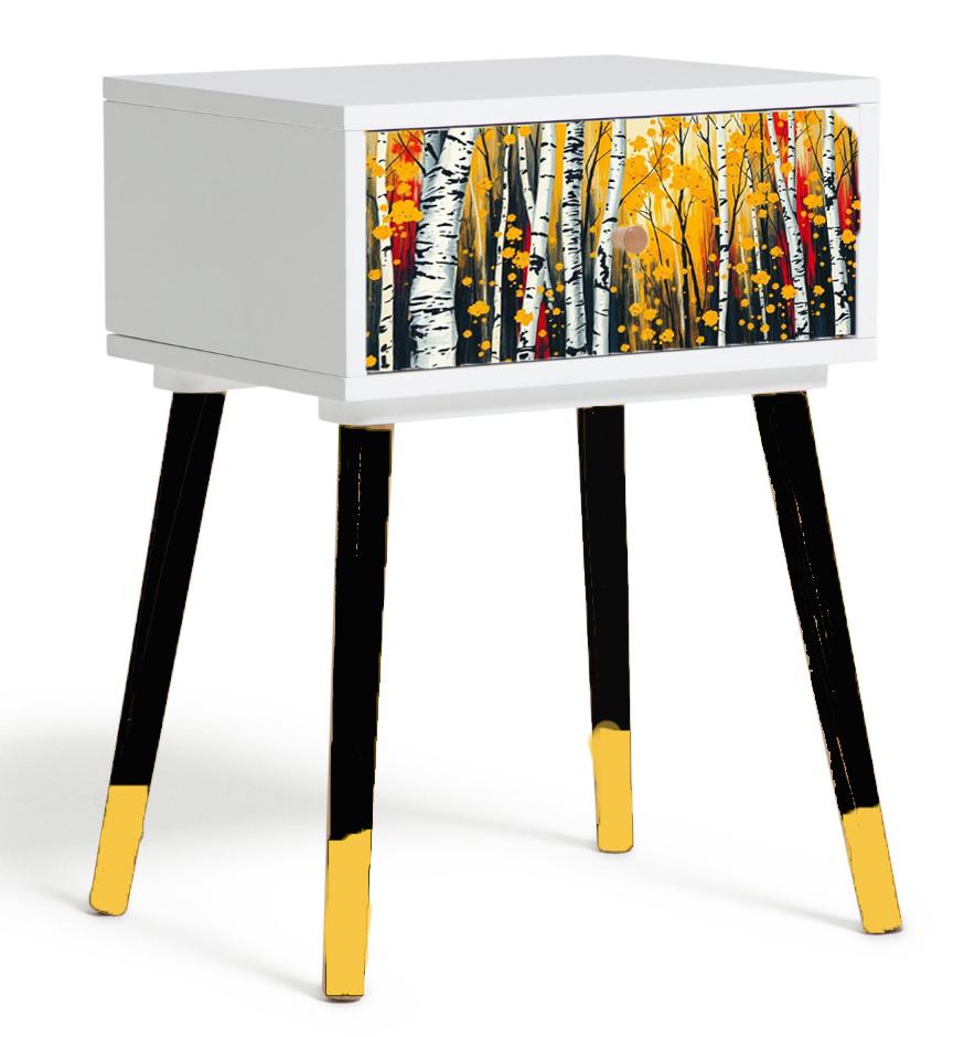 Custom Retro Bedside Table - Choose Your Color, Design & Legs - Transform Your Bedroom - Handcrafted Home Decor