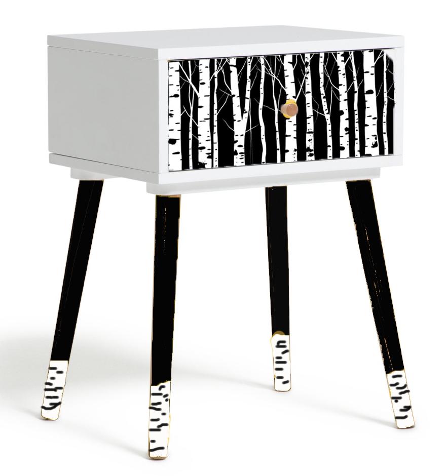 Custom Retro Bedside Table - Choose Your Color, Design & Legs - Transform Your Bedroom - Handcrafted Home Decor