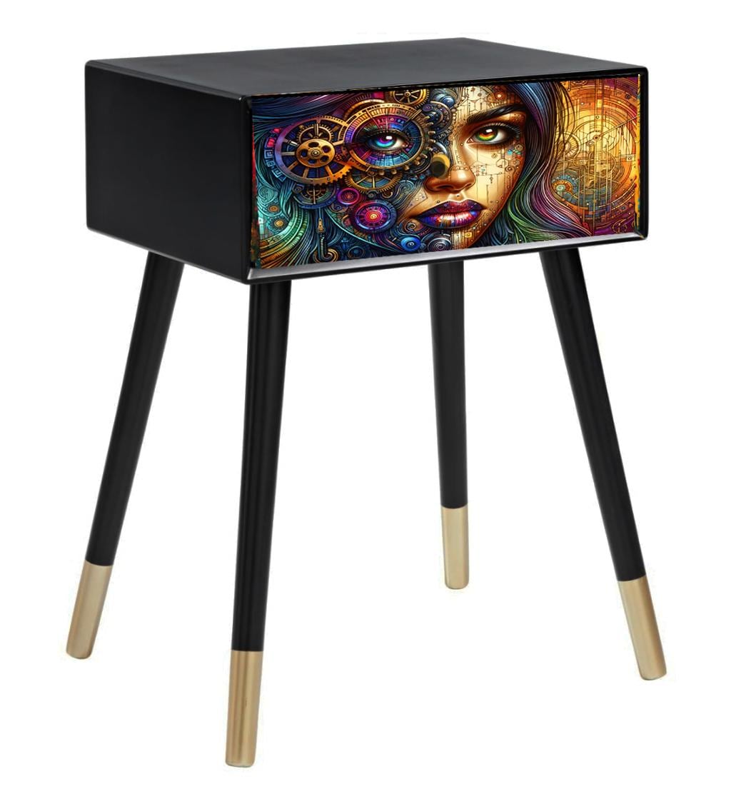 Custom Retro Bedside Table | Colourful Design Options | Transform Your Bedroom Decor