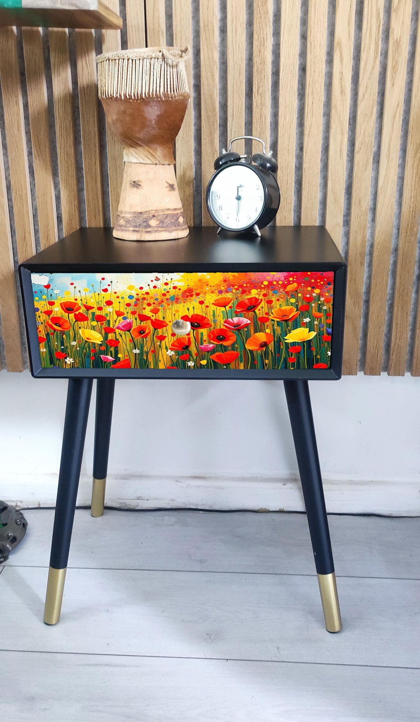 Custom Retro Bedside Table | Colourful Design Options | Transform Your Bedroom Decor