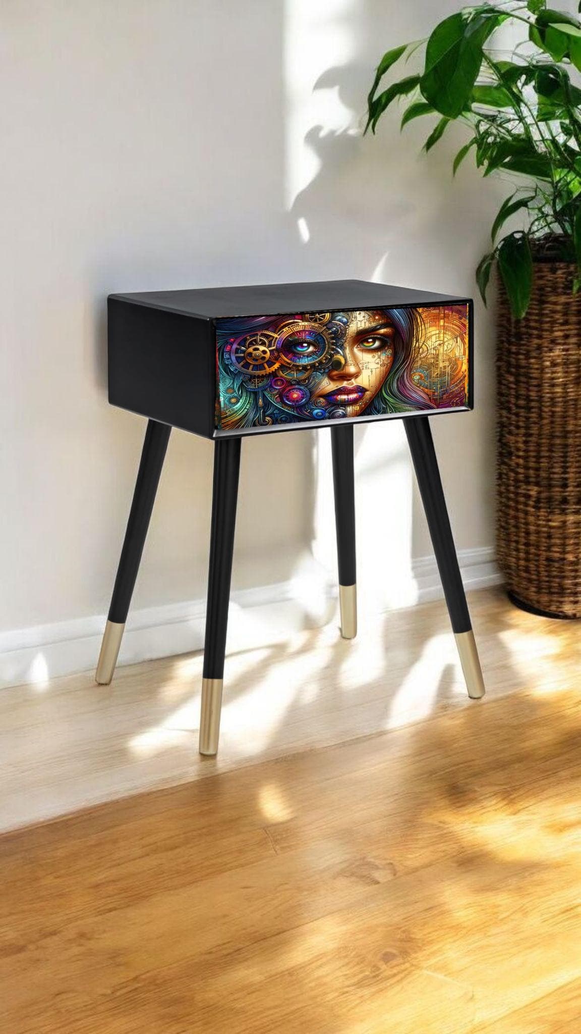 Nature inspired Bedside Table - Choose Color, Design, & Legs - Transform Your Bedroom with this Stylish