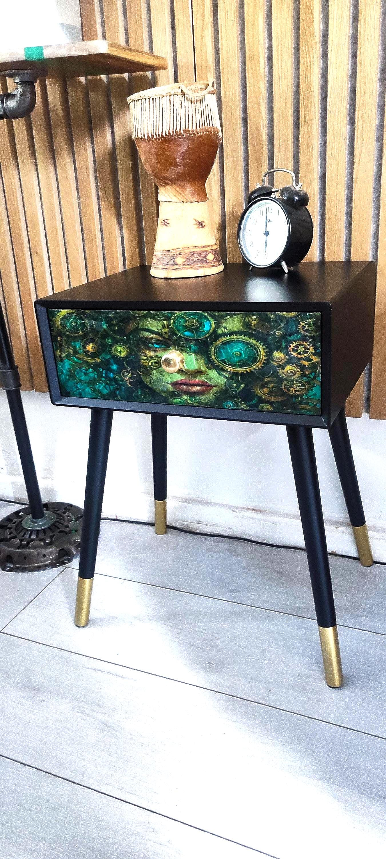 Retro Bedside Table- Transform Your Bedroom - Choice of Colour - Unique Home Decor