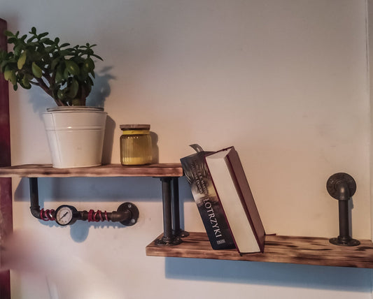 Steampunk shelve industrial retro