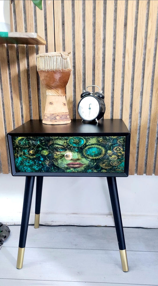 Retro Bedside Table- Transform Your Bedroom - Choice of Colour - Unique Home Decor