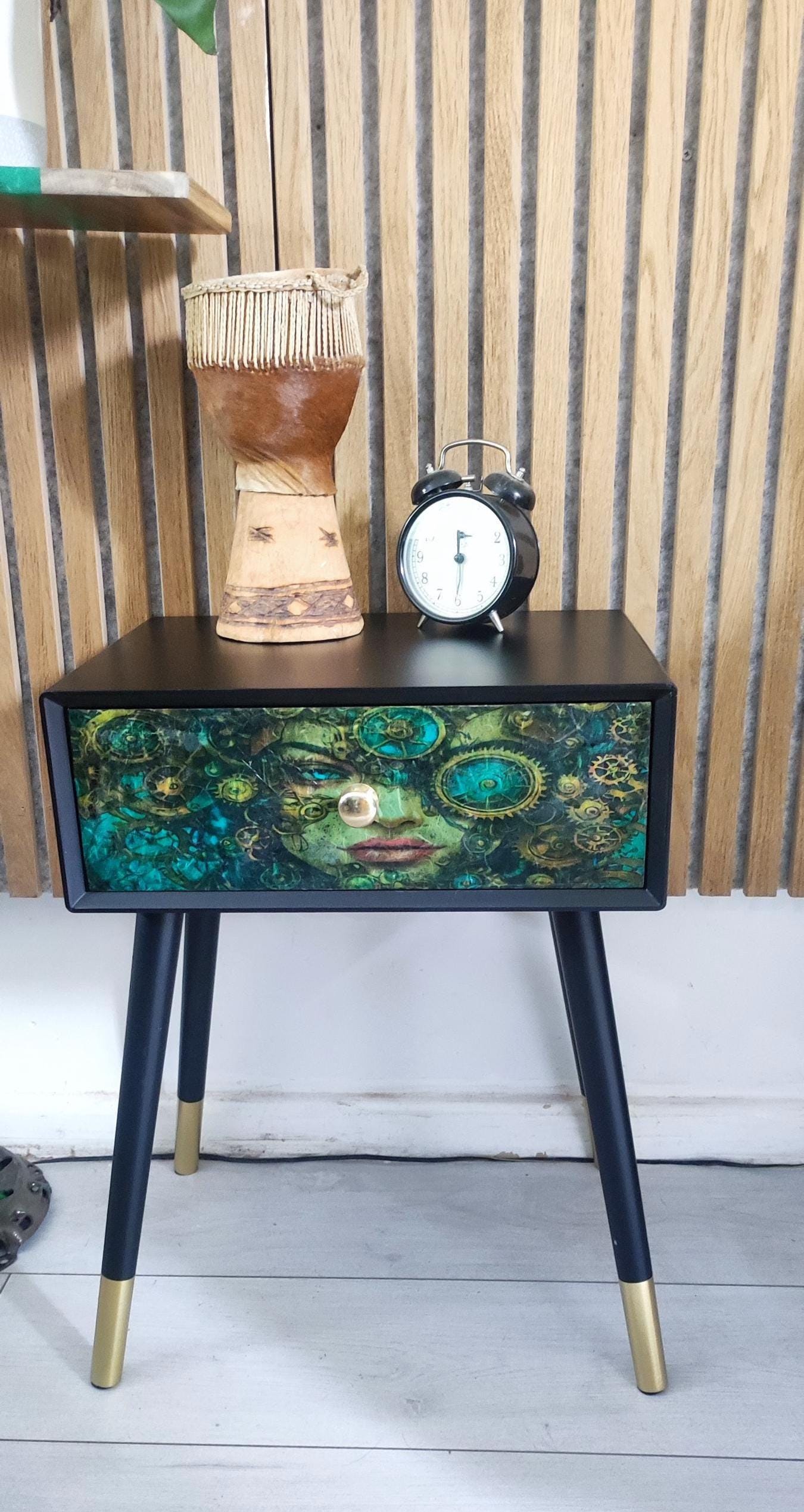 Retro Bedside Table- Transform Your Bedroom - Choice of Colour - Unique Home Decor