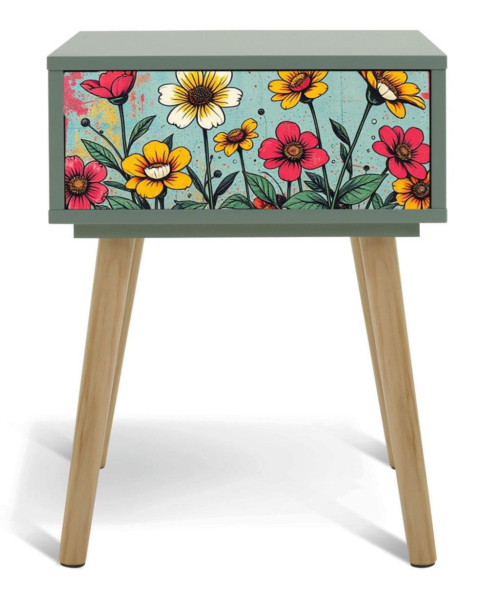 Custom Retro Bedside Table - Transform Your Bedroom Decor!