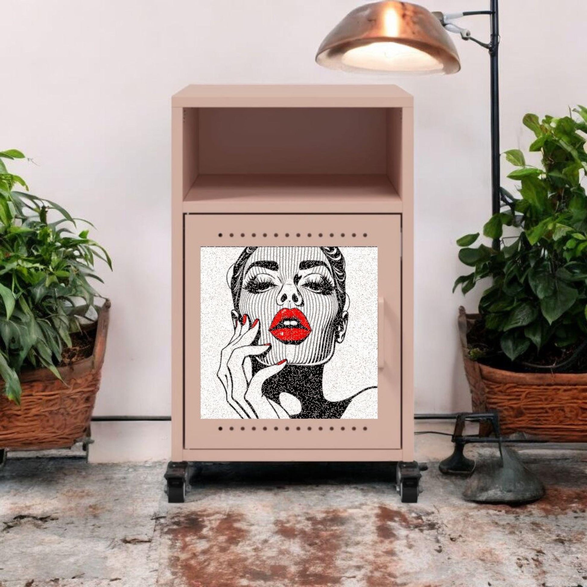 Custom Industrial Steel Bedside Table - Retro Design Options - Handmade Home Decor for Modern Living Spaces