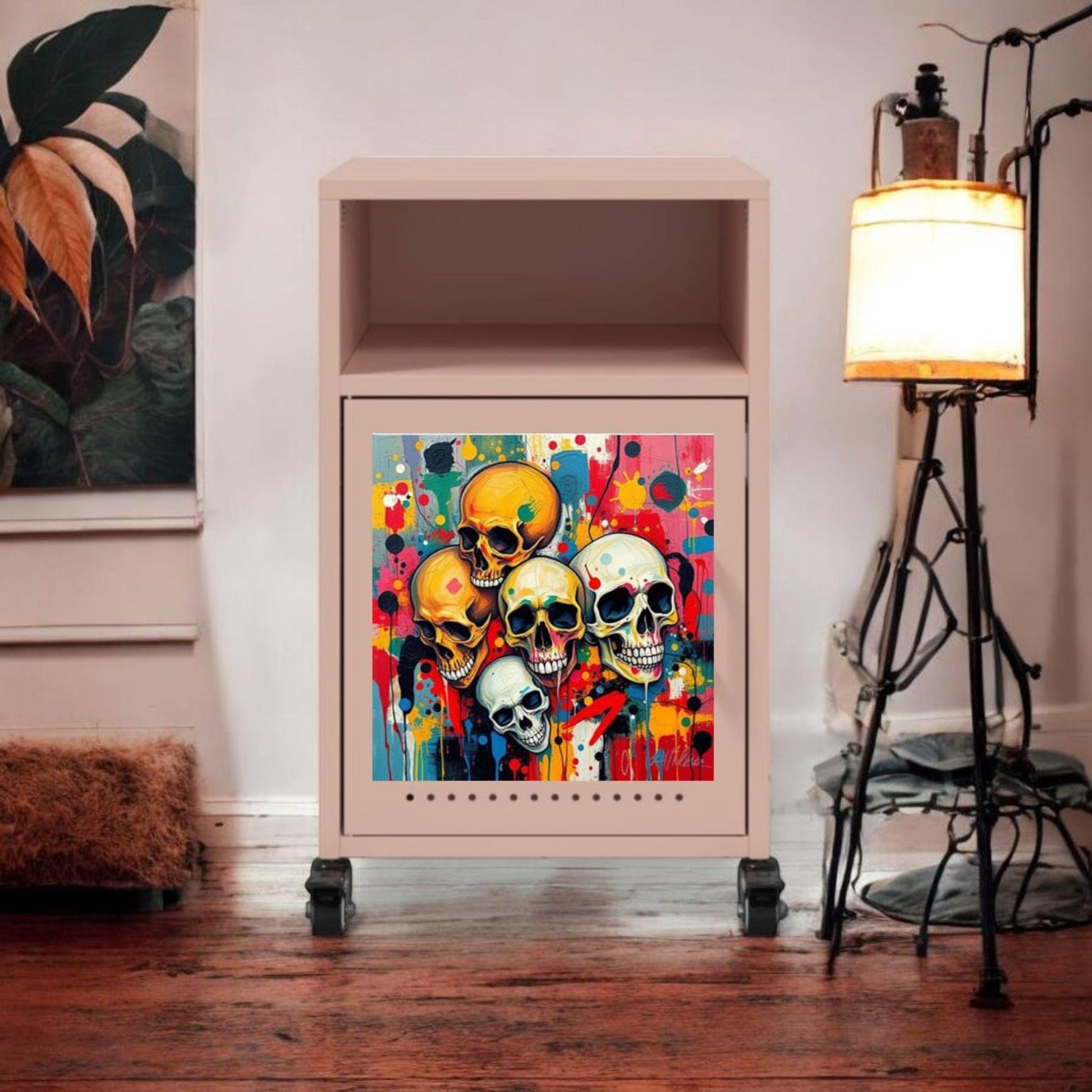 Custom Industrial Steel Bedside Table - Retro Design Options - Handmade Home Decor for Modern Living Spaces