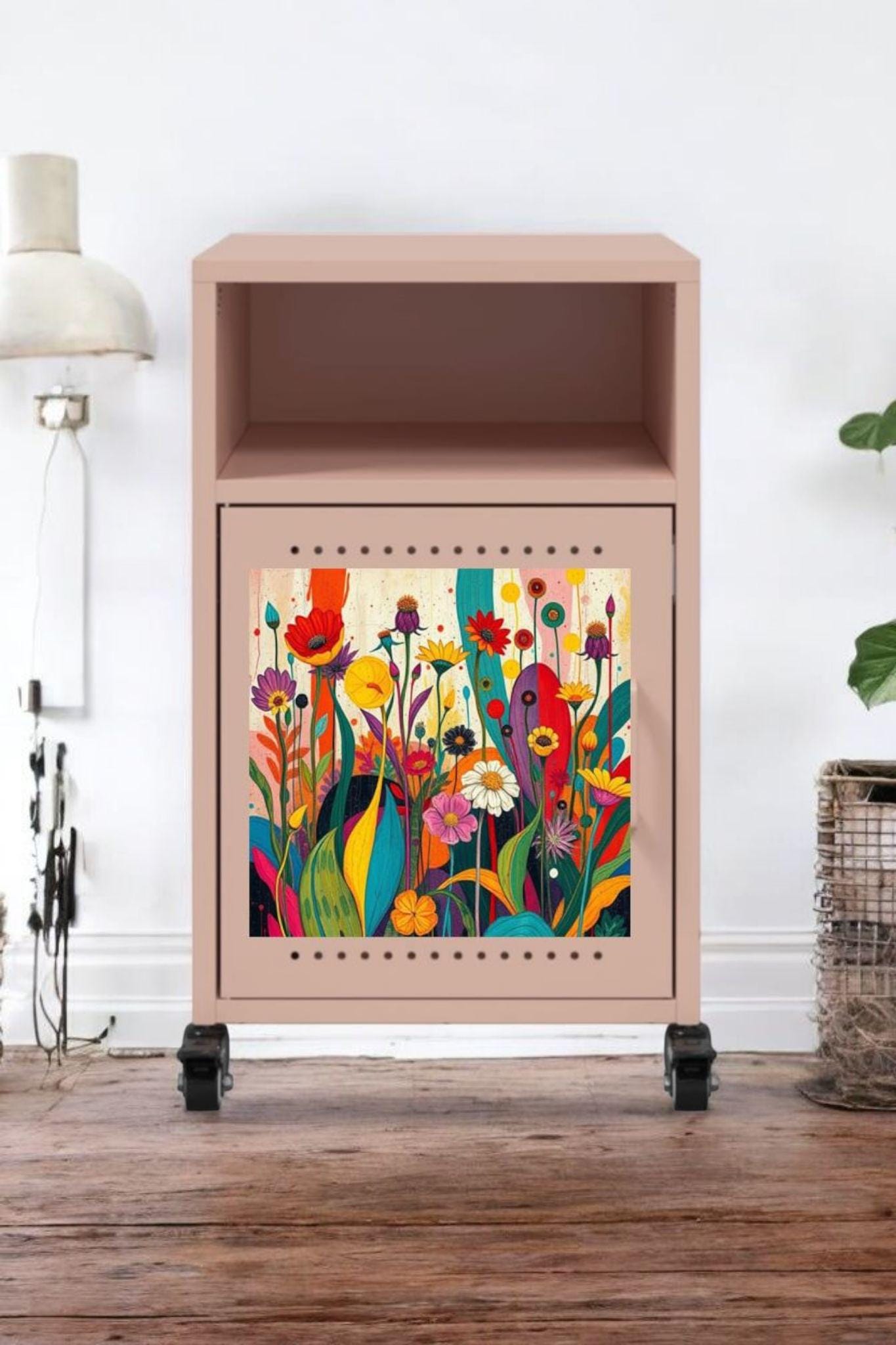 Custom Industrial Steel Bedside Table - Retro Design Options - Handmade Home Decor for Modern Living Spaces