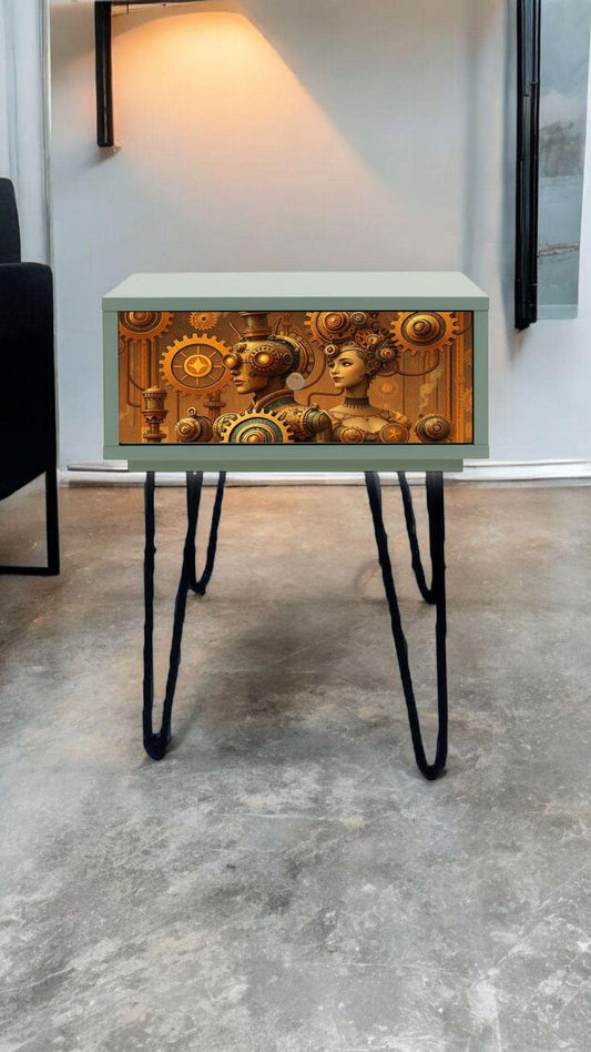 Retro Bedside Table - Custom Color & Design - Vintage-Inspired Decor - Choose Your Legs - Bedroom Transformation Piece