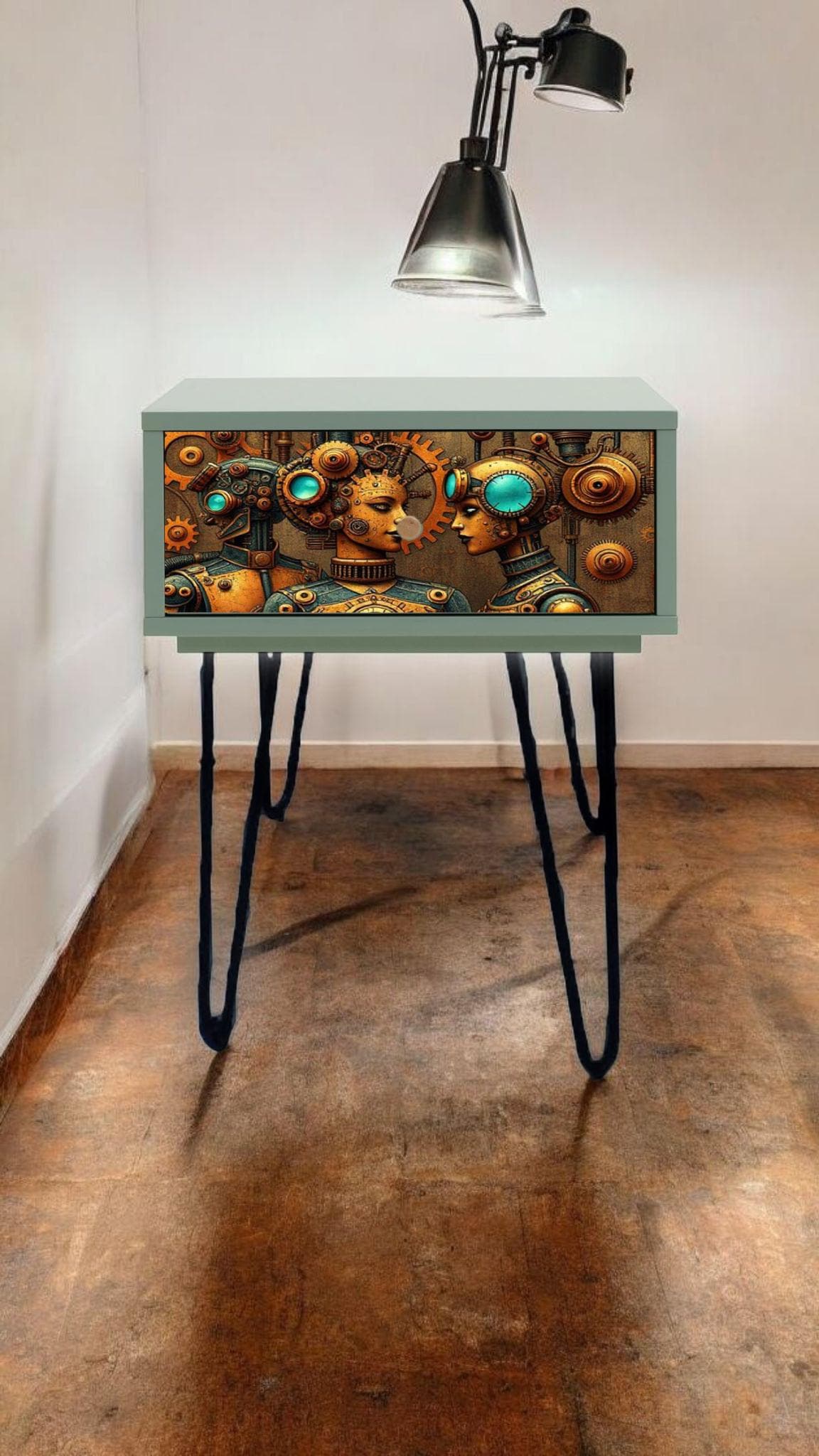 Retro Bedside Table - Custom Color & Design - Vintage-Inspired Decor - Choose Your Legs - Bedroom Transformation Piece