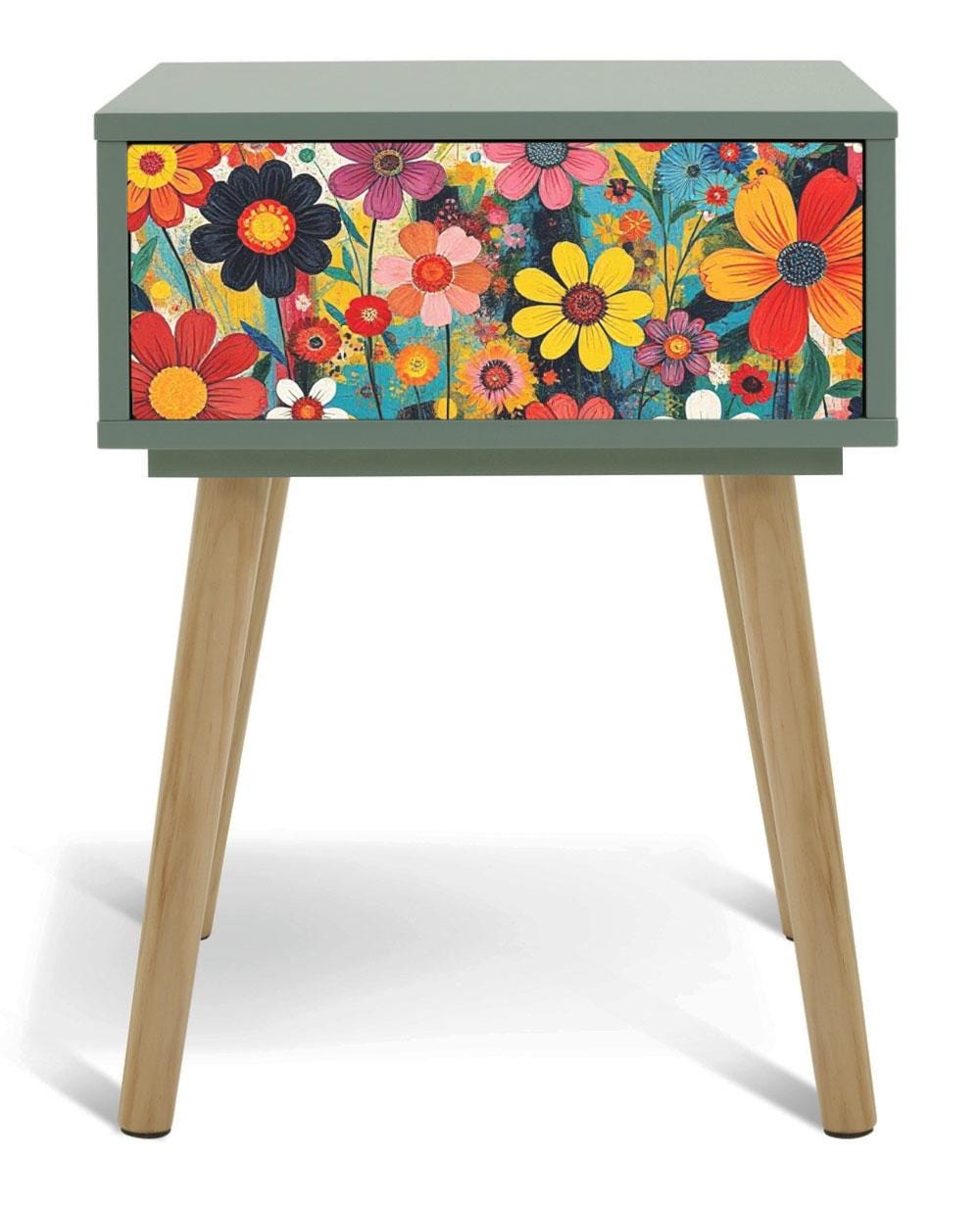 Custom Retro Bedside Table - Transform Your Bedroom Decor!