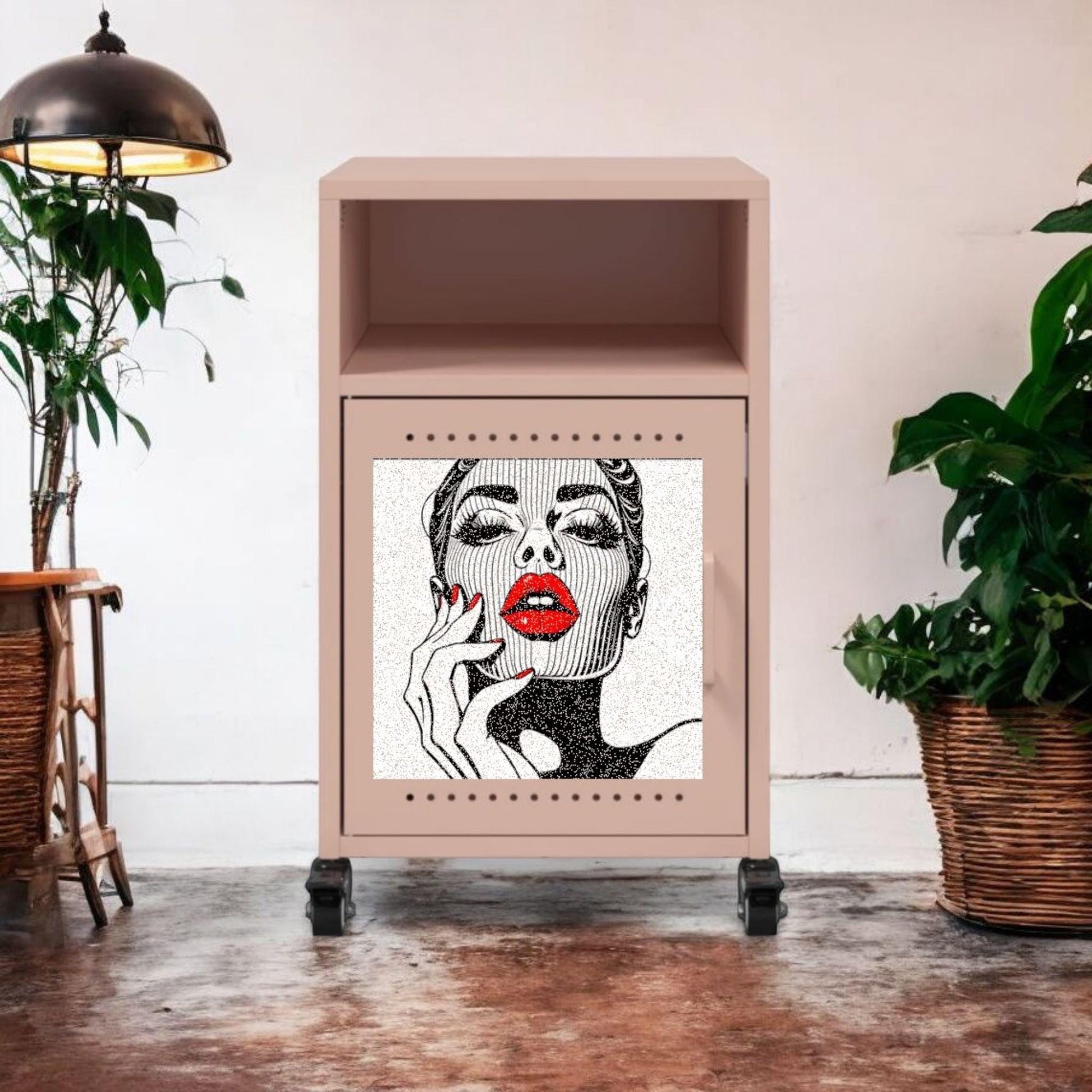Custom Industrial Steel Bedside Table - Retro Design Options - Handmade Home Decor for Modern Living Spaces