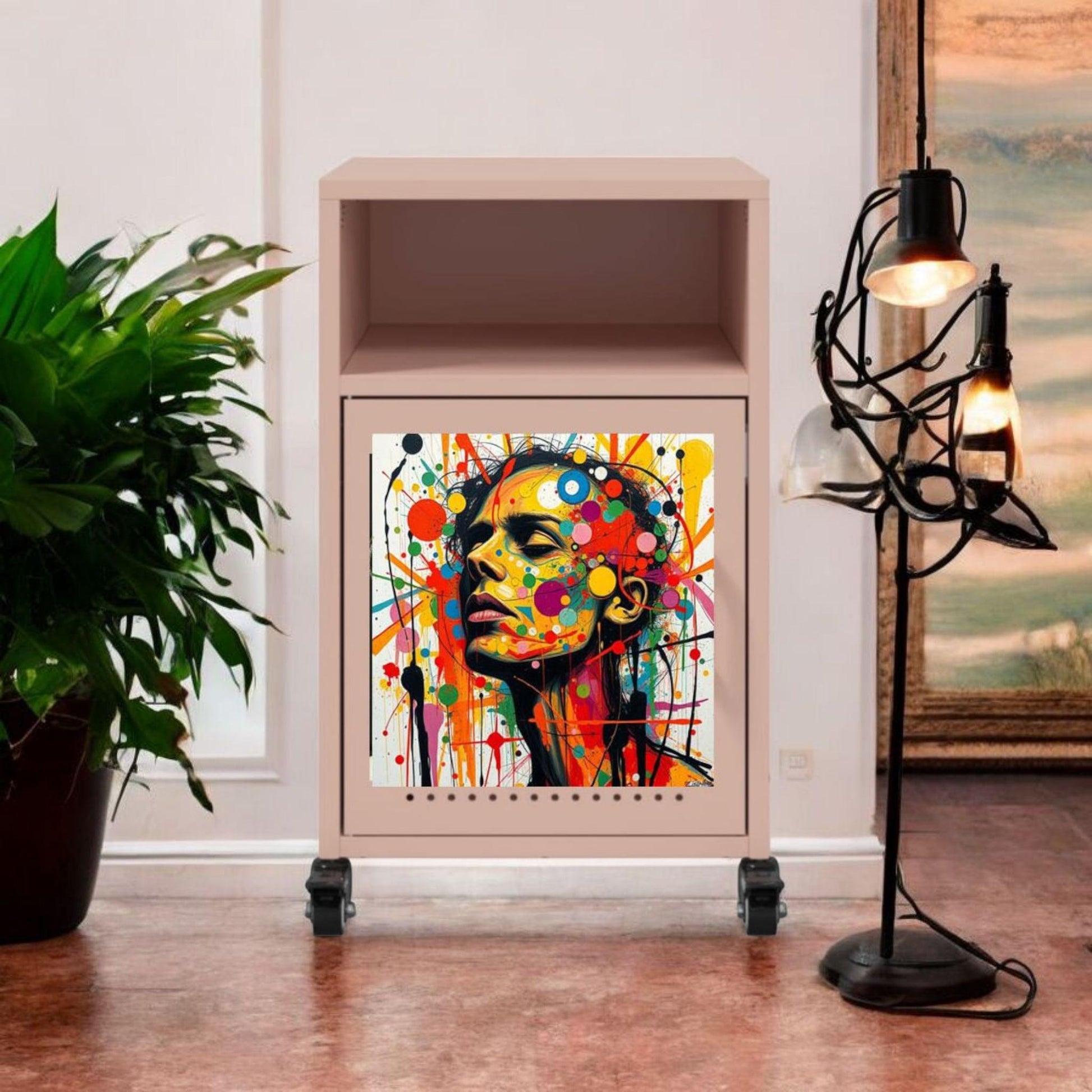 Custom Industrial Steel Bedside Table - Retro Design Options - Handmade Home Decor for Modern Living Spaces