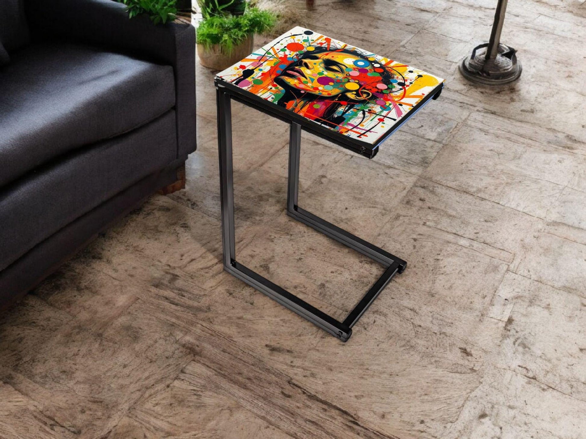 Industrial Bedside Table - Choose Your Design - Sturdy Steel Frame - Perfect Addition to Any Home