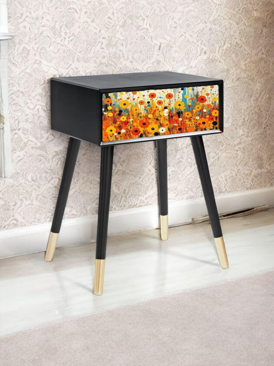 Customizable Retro Bedside Table in Your Choice of Color and Design - Transform Your Bedroom with Unique Style
