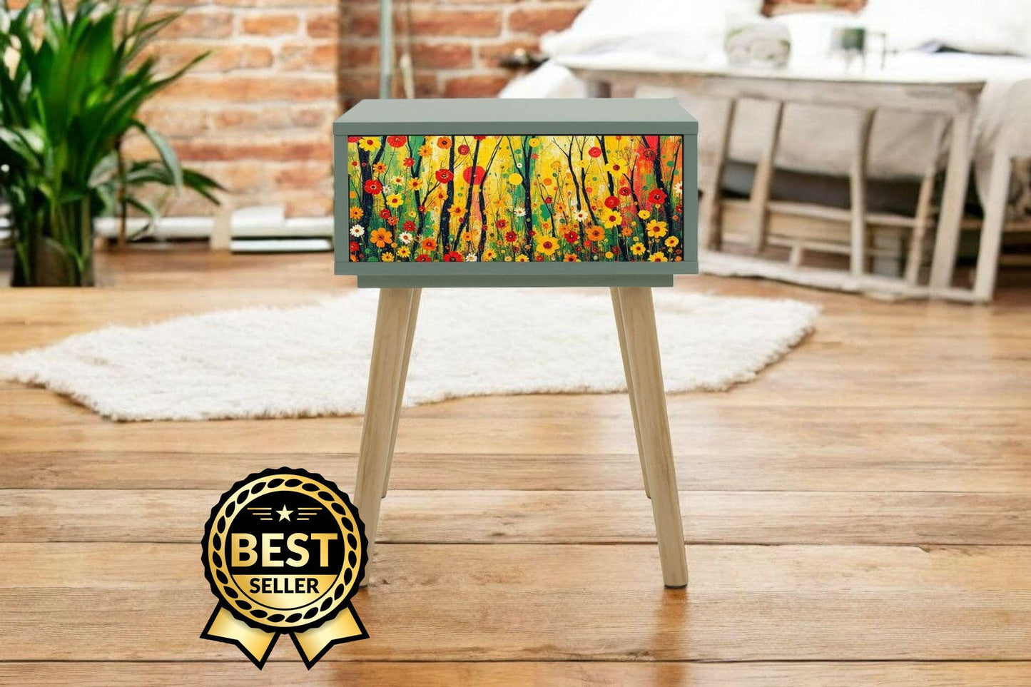 Custom Retro Bedside Table - Transform Your Bedroom Decor!