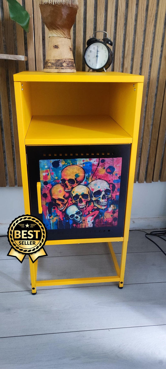 Industrial Steel Bedside Table - Custom Design and Colour Options Available