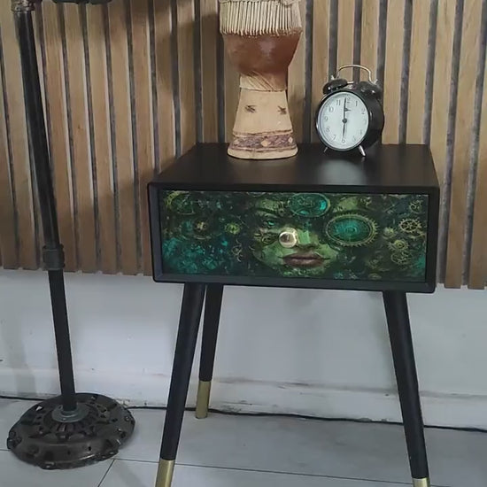 Retro Bedside Table- Transform Your Bedroom - Choice of Colour - Unique Home Decor