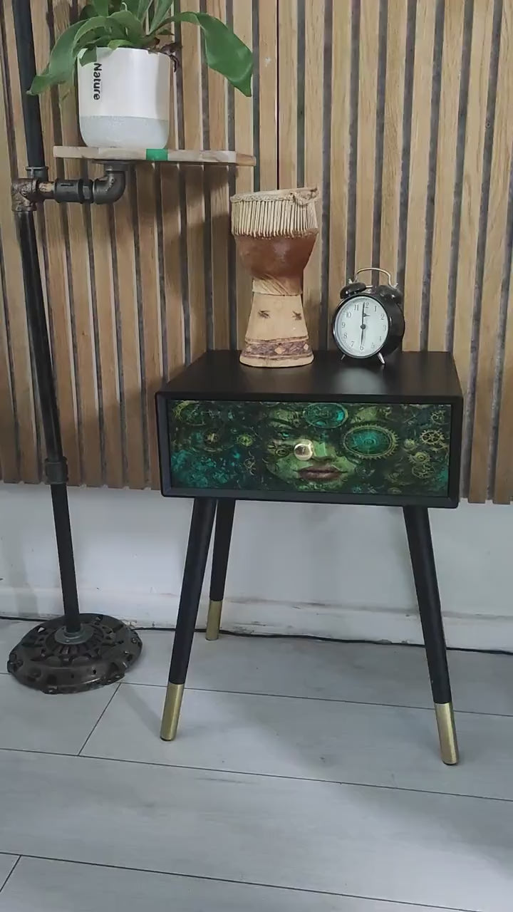 Retro Bedside Table- Transform Your Bedroom - Choice of Colour - Unique Home Decor