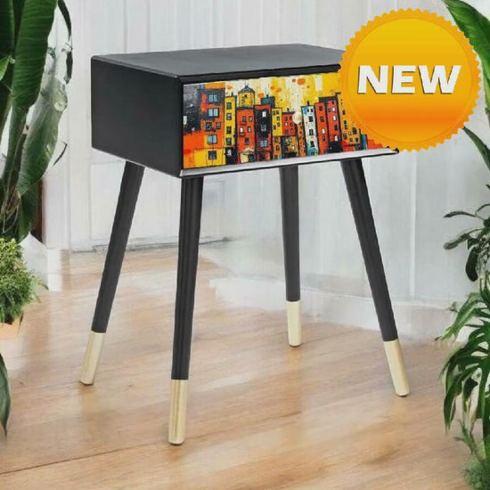 Retro Bedside Table in Custom Color and Design - Transform Your Bedroom with this Stylish Furniture Piece